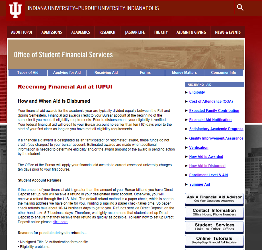 Iupui Financial Aid >> Financial Aid Disbursement Iupui Indianapolis One Iu Iupui Financial Aid >> Financial Aid Disbursement Iupui Indianapolis One Iu